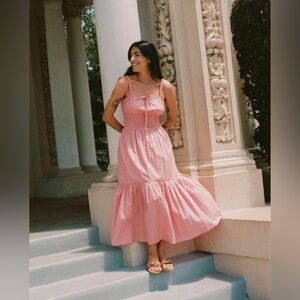 NWT Christy Dawn Zuri Dress, Salmon Frills Poppy